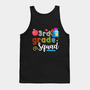 3Rd Grade Squad Third Teacher Student Team Back To School Tank Top